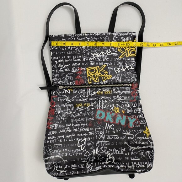 DKNY Tilly Backpack Black Graffiti - NWOT main image 2